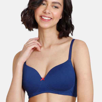 Blue Lightly Padded Bra