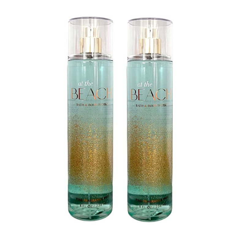 Bath and Body Works At the Beach Fine Fragrance Mist - Value Pack Lot of 2 (At the Beach)